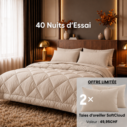 Couette EasySleep® 2-en-1, élimine le besoin de draps