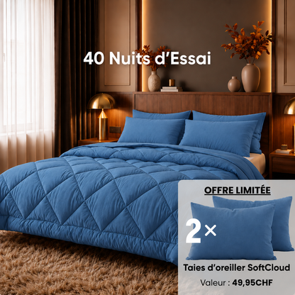 Couette EasySleep® 2-en-1, élimine le besoin de draps
